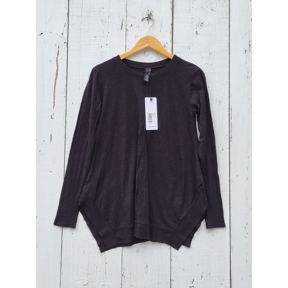 Bobi Los Angeles Women's Black Long Sleeve 100% Cotton T-Shirt Sz XS - Picture 1 of 5